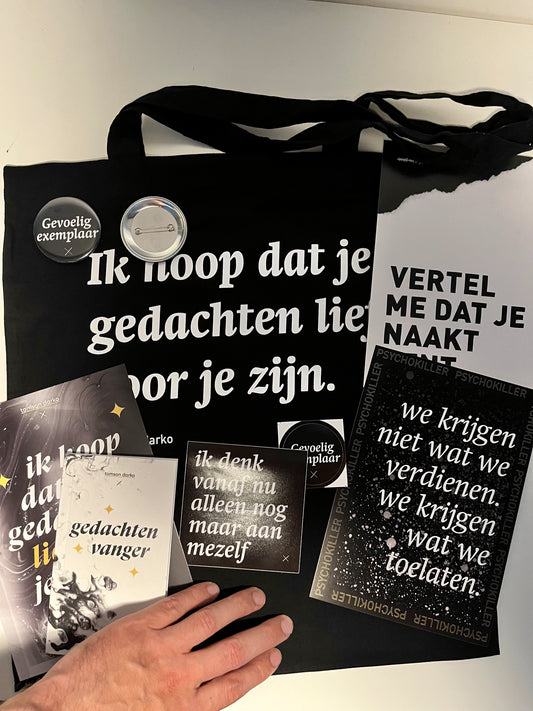 Ik hoop dat je gedachten merch pakket